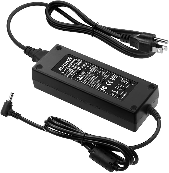 ALITOVE 12V Power Supply 10A 120W AC Adapter 100-240V 50-60HZ Transformer AC to DC Converter 12 Volt 10 Amp with 5.5x2.5mm Output Jack for 5050 3528 LED Strip Light CCTV Cameras 3D Printer