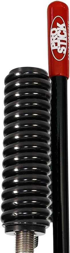 Prostick 4 Foot Fiberglass 1000 Watt Black CB Radio Antenna with Heavy Duty Black Stainless Steel Spring.