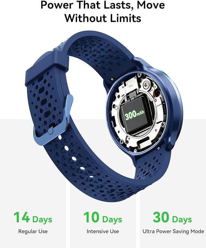 Quican Smart Watch for Women & Men, Compatible with iPhone & Android | Fitness Tracker with Bluetooth Calling, AMOLED Display, Heart Rate & Sleep Tracking, 2 Bands, Perfect Smart Gift