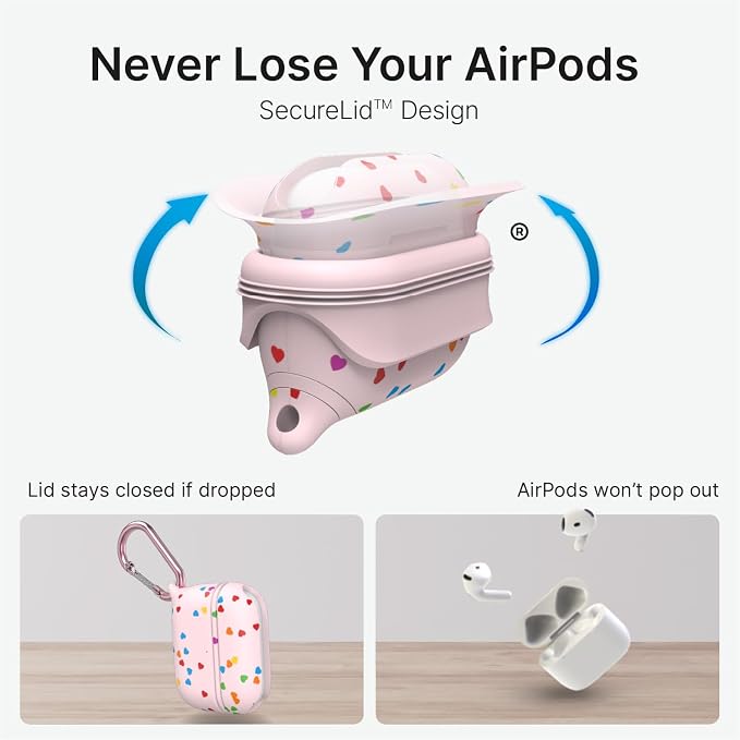 Catalyst Case for AirPods Pro 3, Waterproof IP67 & Drop-Proof Silicone Case Cover for Apple Airpod Pro 3, Wireless Charging Compatible, One-Piece Design with Carabiner for Active Lifestyles