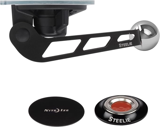 Nite Ize Steelie Windshield Kit - Magnetic Cell Phone Holder for Car Accessories - Sturdy Car Windshield Mount for Cell Phones - Orbiter