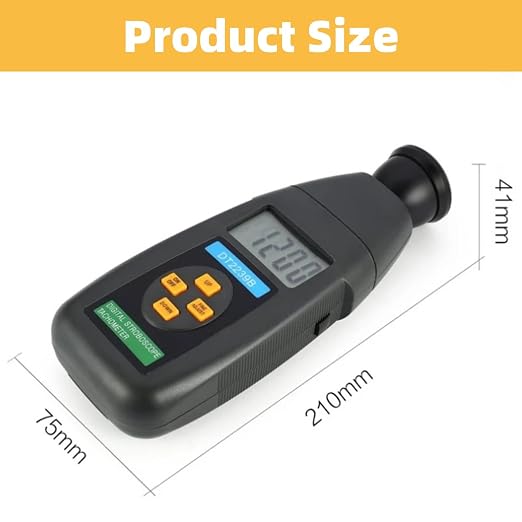 DT2239B NonContact LED Digital Tachometer High Precision RPM Meter for Industrial Motor Speed Measurement Tool with Stroboscope Function