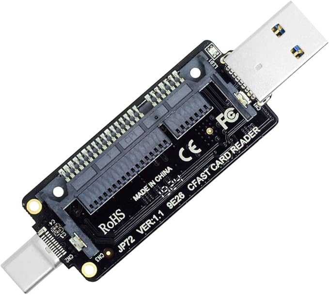 Cablecc Type-C USB-C USB3.0 to CFast 2.0 Card Adapter PCBA CFast Card Reader for Desktop Laptop