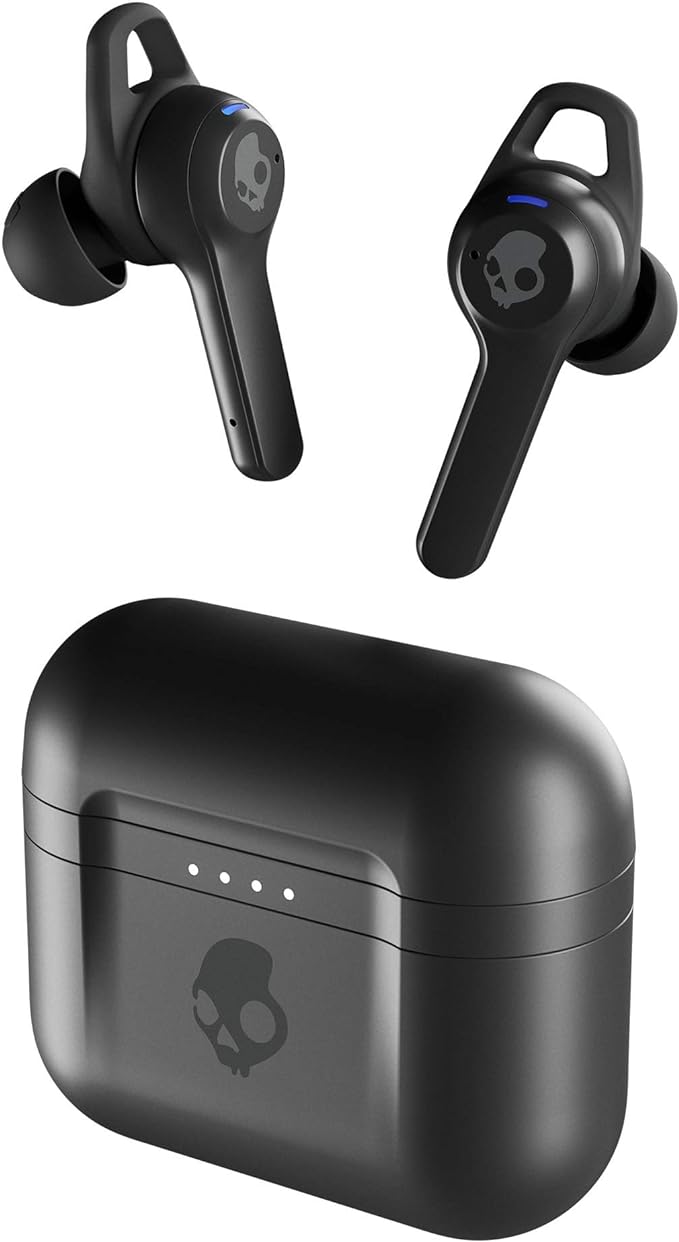 Skullcandy Indy ANC in-Ear Noise Canceling True Wireless Earbuds, 32 Hour Battery, Microphone, Works with iPhone Android and Bluetooth Devices - Black