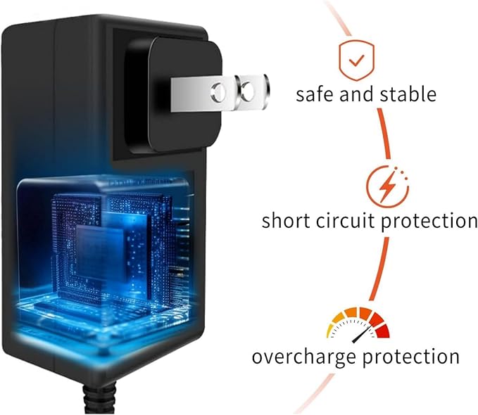 12.6V Charger for Aiper Scuba SE (ONLY)/ Surfer S1/ Surfer M1, L1 Robotic Pool Cleaner 10.8V Battery Automatic Cordless Pool Cleaner Power Supply Cord Adapter