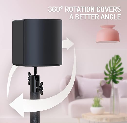 Skywin VR Stand with Glass Base, VR Sensor Stand - 2 Adjustable Stands | Compatible with SteamVR Base Station 2.0, HTC Vive Base Station & Oculus Rift Constellation Sensors - Only Stand Included