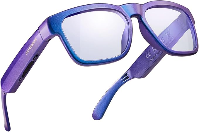 OhO sunshine Bluetooth Audio Sunglasses, Lightweight Open Ear Sport Glasses, 10H Playtime,Water Resistant with Voice Control