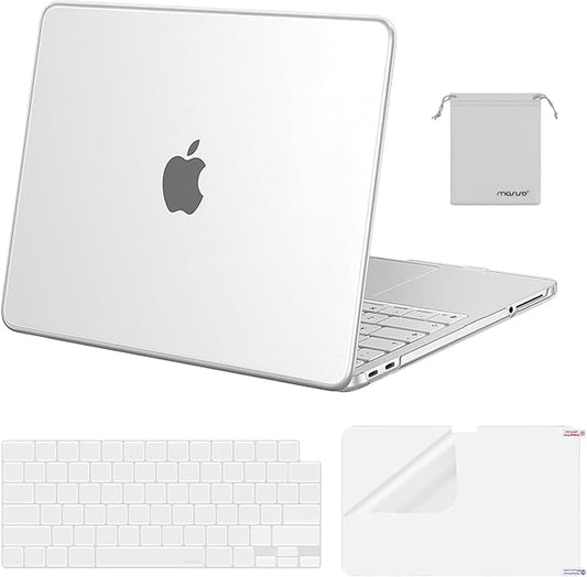 MOSISO Compatible with MacBook Neo Case 13 inch 2026 Release Model A3404 with A18 Pro Chip, 4 in 1 Kit Precision Fit Crack & Scratch Resistant Protective Hard Shell Case Cover, Frosted Clear