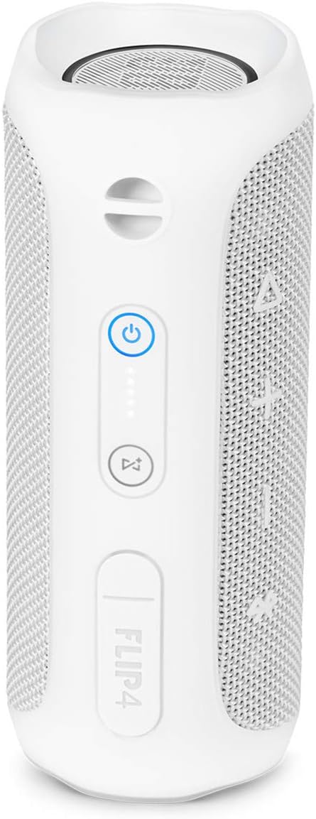 JBL Flip 4 Waterproof Portable Bluetooth Speaker - White