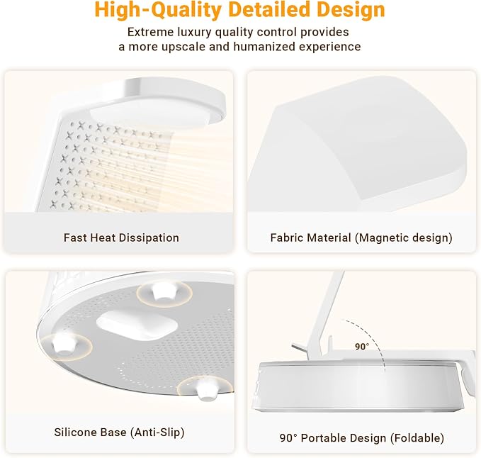 Alarm Clock with Wireless Charging Station, Clock for Bedroom with Night Light Bluetooth Speaker, Wireless Charger Dock Station for iPhone 17 16 15 14 13 12 Pro Max, Apple Watch 11, AirPods 3 (White)