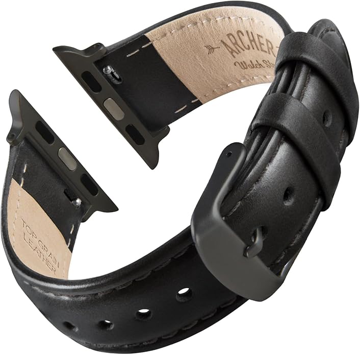 Archer Watch Straps - Top Grain Leather Watch Bands for Apple Watch
