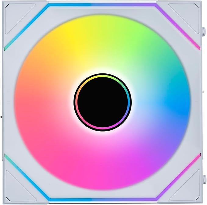 Lian Li UNI Fan SL-Infinity Wireless 140- Single Pack -2.4 GHz Wireless Signal Control-ARGB Fan-Customizable Infinity Mirror Effect-Daisy-Chain Design- Without Controller - White (14SLIN1W1W)