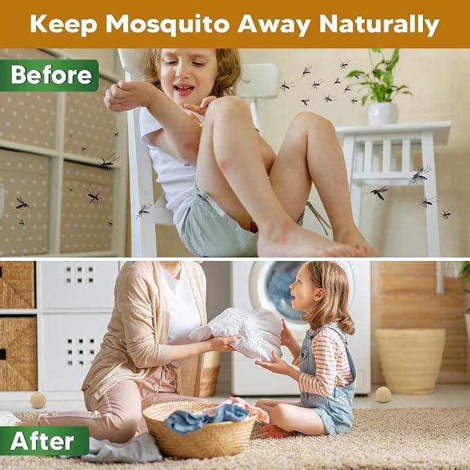 AUDQQM Mosquito Repellent Outdoor Patio, Mosquitoes Deterrent for Yard, Mosquito Repellent Ball, Indoor Mosquito Control, Keep Mosquito Away, Repellant Mosquito for Room-12P