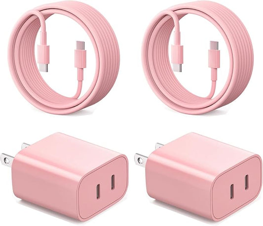 for iPhone 16 Charger, 40W Dual Port USB C Wall Charger Fast Charging Block with 6FT Long USB C to C Charging Cord Compatible with iPhone 16/15/15 Plus/15 Pro/15 Pro Max