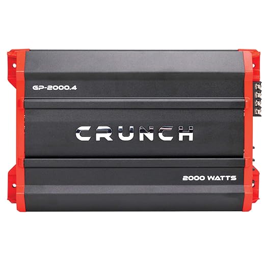 Crunch GP-2000.4 Ground Pounder Amp (4 Channels, 2,000 Watts, Class AB)