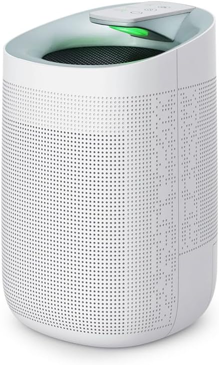1000ml Dehumidifier w/Air Purifying Function, True HEPA Filter, Auto Shut off, Ultra-Quiet, Ideal for RV Closets Bathrooms Q9 1 Filter