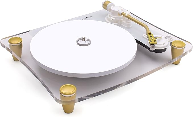 TechPlay Ghost, 2 Speed Belt Driven Turntable with Bluetooth Broadcast. Connects to Your Bluetooth Speakers wirelessly.