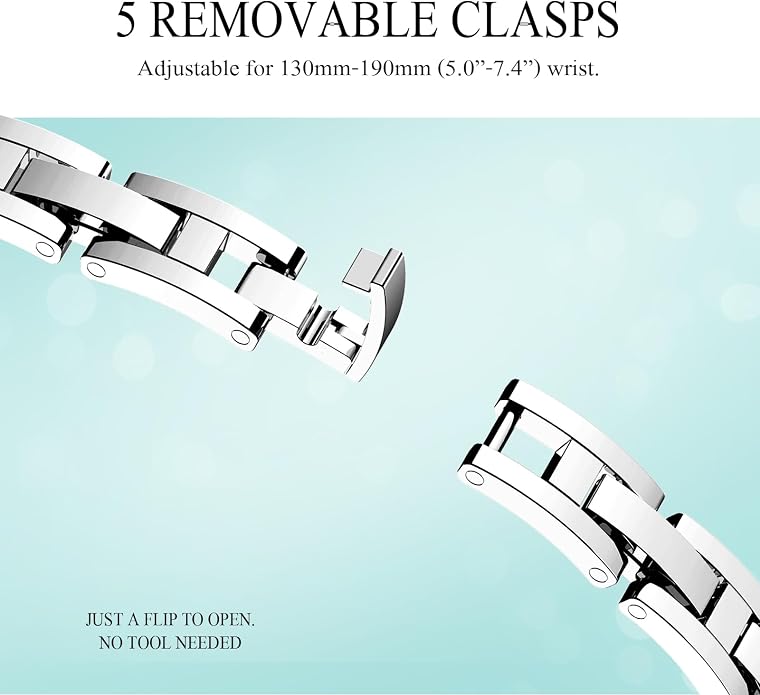 Missair Thin Band Compatible with Apple Watch 38mm 40mm 41mm 42mm 44mm 45mm 46mm 49mm for Women, Slim Bracelet Designer Dressy Stainless Steel Metal Strap for iWatch Series 11 10 9 8 7 6 5 4 SE Ultra
