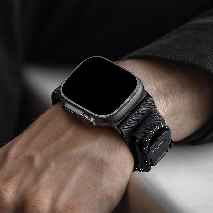 Bandletic Compatible with Apple Watch Ultra 3 / Ultra 2 Bands 49mm for Men, 30mm Wide Braided Nylon Strap with Magnetic Fidlock Hook Rope Buckle for iWatch Series 11/10 46mm, 9/8/7 45mm, SE/6/5/4 44mm