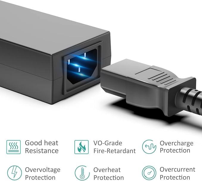 [UL LISTED]KFD 150W 12V AC Adapter for Drobo DroboFS, S, 5D, 5Dt, 5N, 5N2, 5C 5D3 5-Bay 4 Bay Array Network Storage DR-5X-1P11 DAS Hard Disk Drive HDD NAS Charger FSP150-AHAN1 Drobo Power Supply Cord