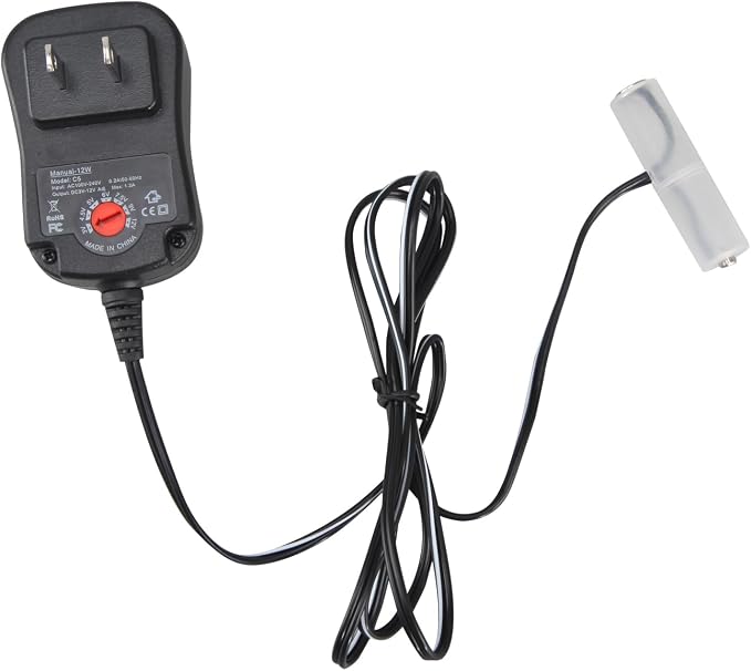 Battery Eliminator Replacement Kit Adjustable AC Power Supply Adapter (AA)