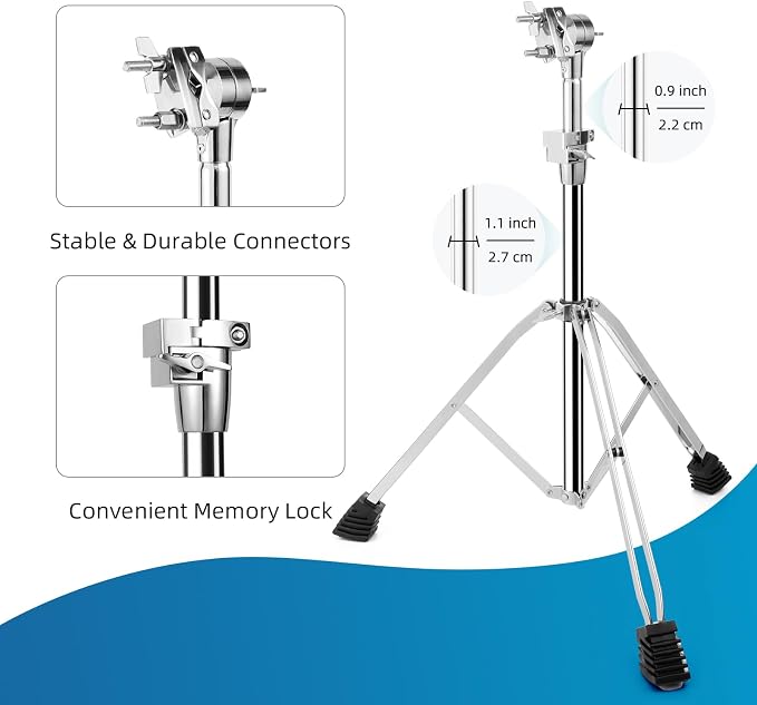 TENTOTEN Electronic Mounting Stand with Plate, Heavy Duty Double Braced Mounting Stand for Electronic Modules & Controller Multi Pads and Drum Pads
