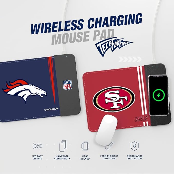 SOAR NCAA Unisex Cell Phone Wireless Charging Mouse Pad