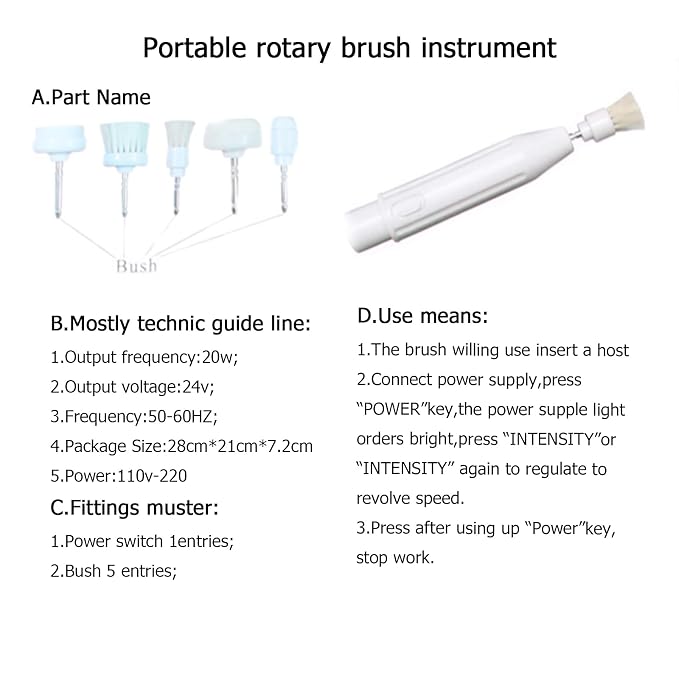 Elitzia Face Brush Set Skin Care Portable Electric Facial Scrub Brush Instrument ETCM2011