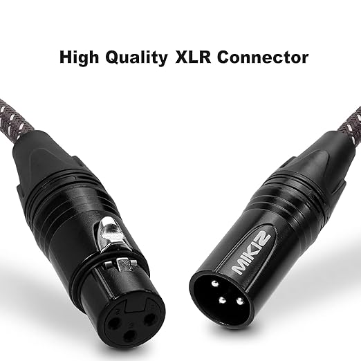 6ft XLR Cables Braided 10 Packs Premium XLR Microphone Cable Male to Female Patch Cable 6 Feet