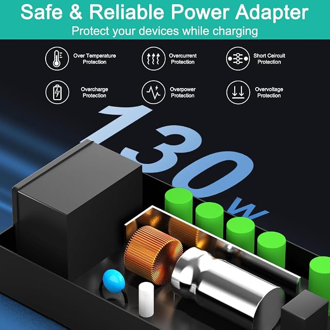 HKY 53.5V AC/DC Adapter Compatible with TP-Link TL-SG1005P TL-SF1005P | 5 Port Fast Ethernet PoE Switch | 4 PoE+ TLSF1005P TLSG1005P T48D125-2-DT T48D1252DT Power Supply Cord Accessories