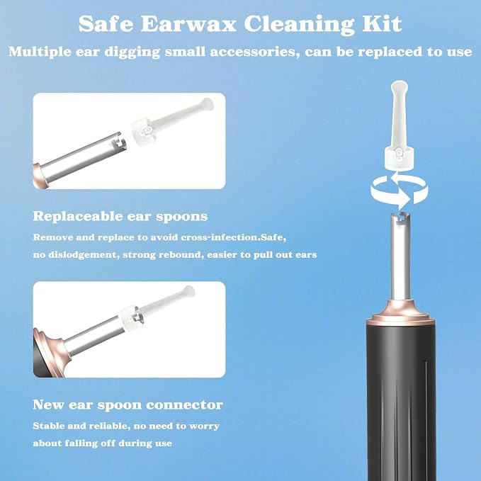 Ear Dryer and Ear Cleaner Camera, 1000P HD Otoscope, Ear Water Remover, Gentle Warm Air with Red Light Care, Ear Drying Device for Adult and Kids Swimming, Showering, Water Sports Earwax Removal