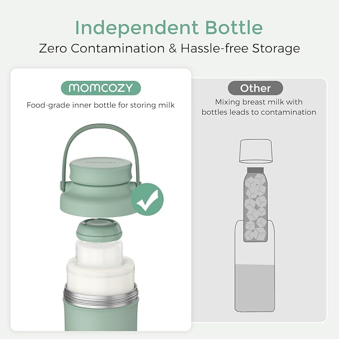 Momcozy Portable Milk Warmer for Travel & Momcozy 22oz Portable Breast Milk Cooler for Outdoor