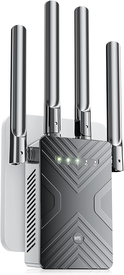 2026 WiFi Extender Signal Booster Range Up to 15888+ Sq. Ft. WiFi Booster for Home Supports 68+ Devices，WiFi Repeater with Ethernet Port, 1-Tap Setup Internet Extender Compatible with 99% Routers
