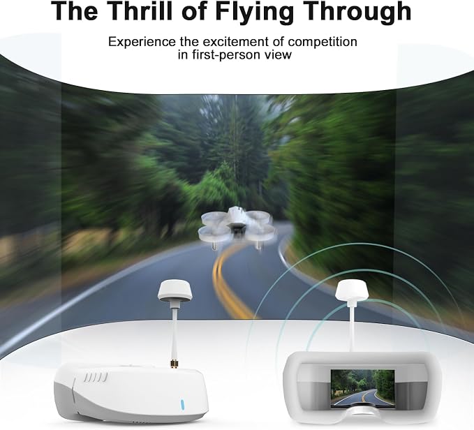 APEX FPV Drone Kit,FPV Goggles,First-person view drone,FPV Racing Drone for Beginners,Low-Latency 5.8G Transmission, easy control,Drop-Resistant,VR70-2.0
