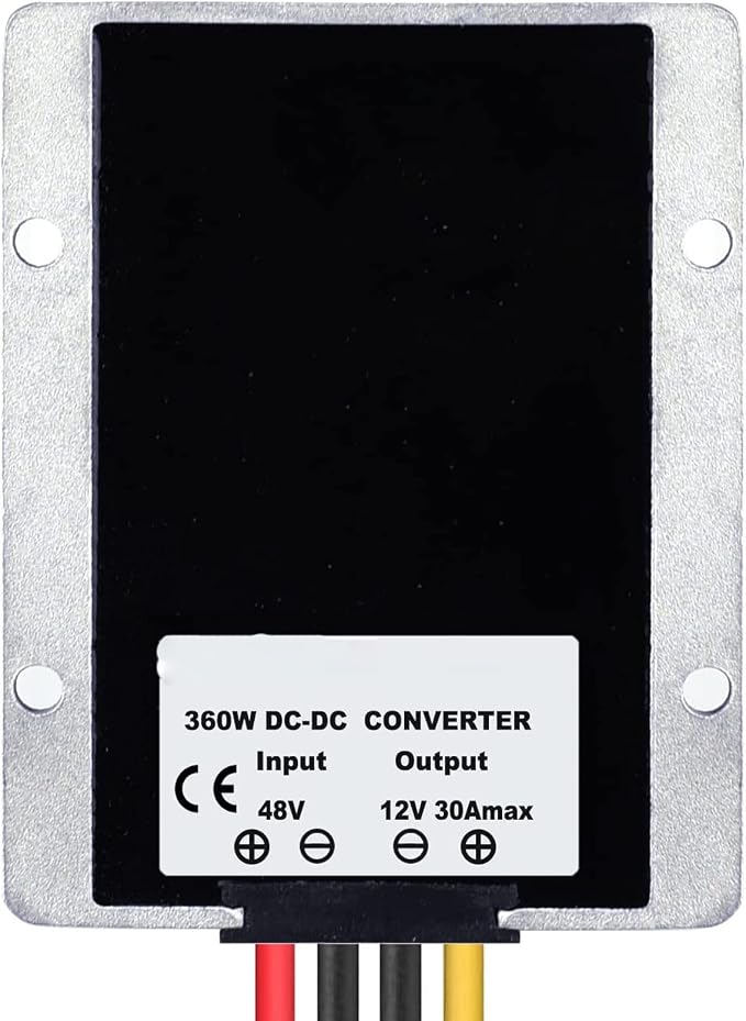 DC 48V to 12V Converter Voltage Regulator 30A 360W Voltage Reducer Buck Transformer Power Supply for Golf Cart, forklifts, Car