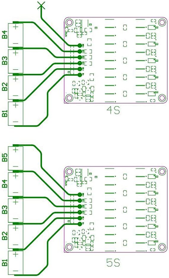 4S 5S 5A Active Equalizer Balancer LFP Lifepo4 Lithium Lipo/Titanate LTO Battery Energy Transfer Board Active Equalization Module Capacitor Faster Whole Group Balancer