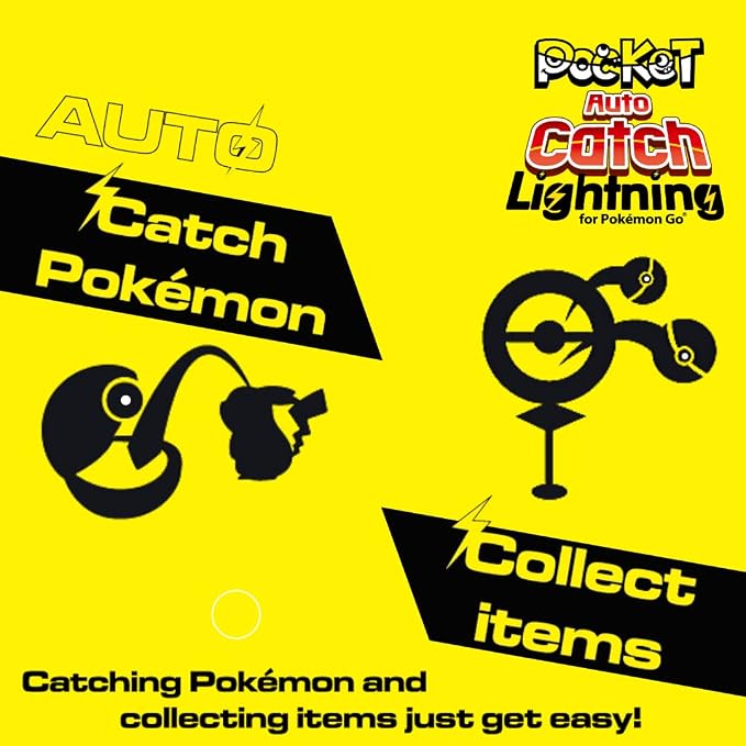 Brook Pocket Auto Catch Lightning - Simple and Easy to Use by Lightning LED Lights, Auto Spin and Catching Pocket Monsters, Collecting Items, Wristband Bracelet Accessory