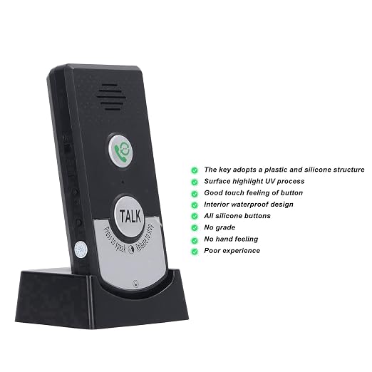 2-Way Wireless Intercom Doorbell System 1000m (3280ft) Super Long Range Intercom System Indoor Outdoor for House Office Room to Room Communication