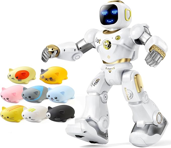 Ruko 1701 Musical Cats Piano Keyboards and 1088 Gold Smart Robot for Kids