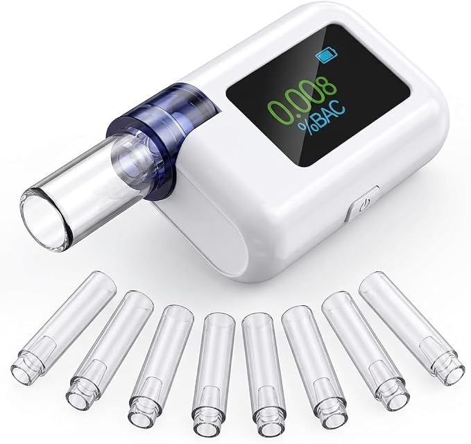 Breathalyzer Test for Alcohol with Tri-Color BAC Display