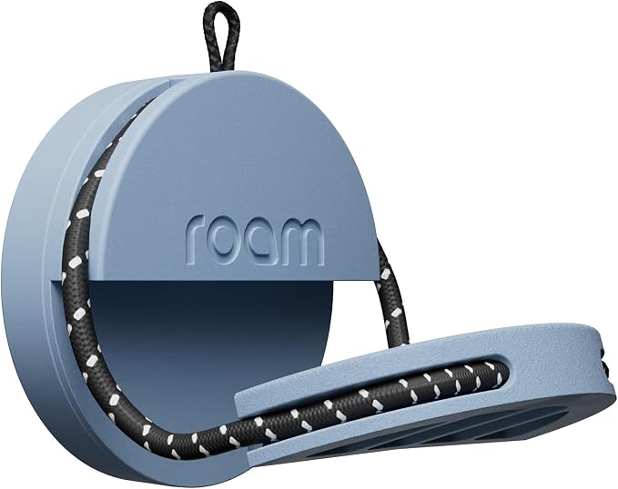 ROAM SMART TRACKER - Bluetooth Tracker & Item Locator for Keys, Luggage, Wallet, Kid & Pet Gear, (iOS, Android), No App or Subscription, Fast Setup, Waterproof | 1-Pack, Blue