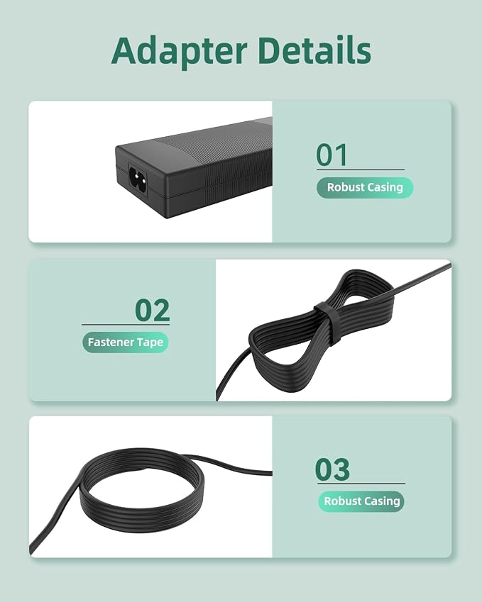 42V Power Adapter Charger Compatible with Phantomgogo A8 A9 Smart Electric Scooter Power Supply PSU Mains
