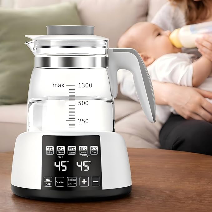 Baby Bottle Warmer,Electric Kettle Water Warmer,Temperature Control Kettle,Formula Water Warmer Temperature Control, Multi-Temperature Control for Formula, Breastmilk, Tea, Coffee, Sterilizer