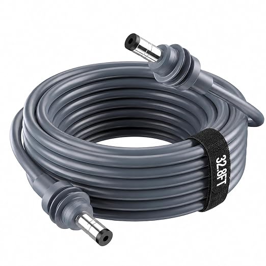 Starlink Mini Power Cable, Starlink Replacement Power Cable 32.8FT/10M for Starlink Mini DC Power, Waterproof Outdoor DC to DC Charging Cord Gray