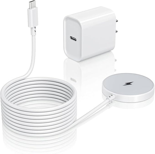 [Apple MFi Certified]10FT Magnetic Wireless Charger for iPhone 17 16,Apple Fast Mag-Safe Charger 15W Fast Wireless Charging Pad for iPhone 17/17 Air/17 Pro/17 Pro Max/16/15/14/13/12 Series,AirPods 3/2