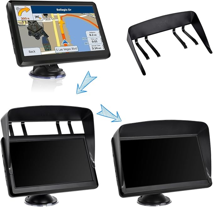 Car GPS Navigation GPS Navigation for Truck & RV & Car, Driver Alerts, Turn-by-Turn Directions, 2025 Map with Free UpdateMap