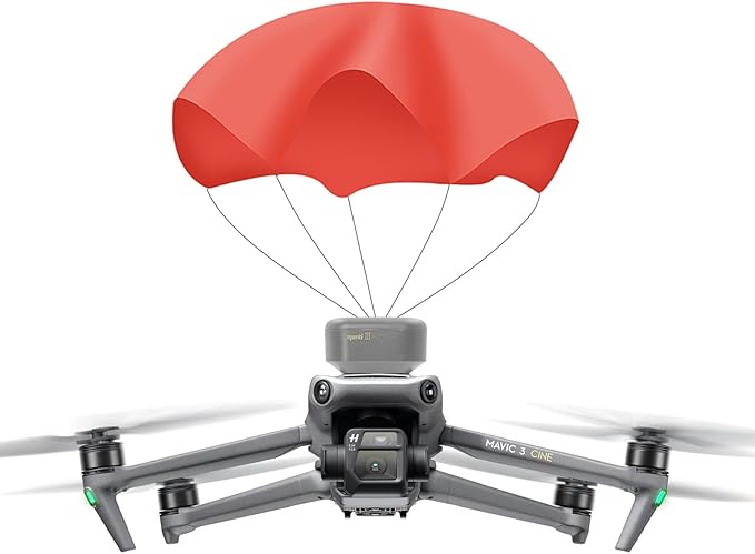 Manti 3 Plus UAV Flight Safety Guard, 2024 Upgraded Big Auto Umbrella, Drone Parachute for DJI Mavic 3/Mavic 3 Classic/Mavic 3 Cine/Mavic 3 Pro/Mavic 3E/Mavic 3T/Air 3/Air 2/Air2s/Mavic Pro/Mavic 2, Quick Reaction, General perpose