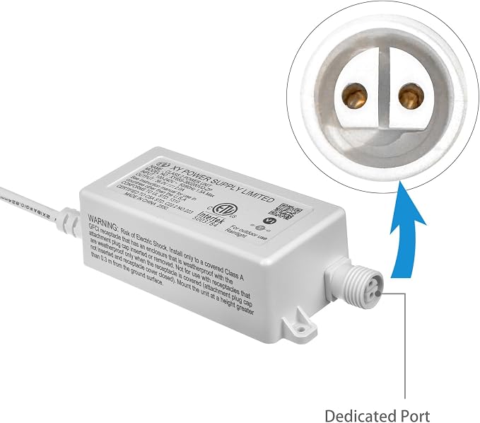 36V 2A Power Adapter AC Adapter XY65S-360200VQ-ZP for eufy Permanent Outdoor Lights E22