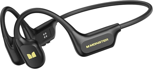 Monster Open Ear BC300 Swimming Headphones, Open-Ear Bone Conduction Headphones, Bluetooth 6.0 & 32GB MP3, IPX8 Waterproof Sport Earbuds with 10H Playtime (Black)