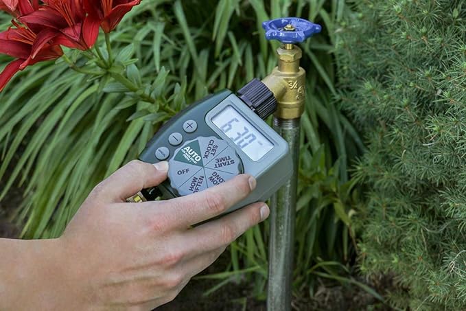 Orbit 61014 Automatic Garden Box Irrigation System - Complete 64 Sq Ft Coverage Kit with Digital Hose Timer & Quick-Connects